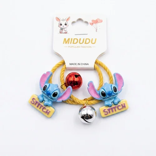 کش مو دخترانه کرومی کد STITCH جفتی