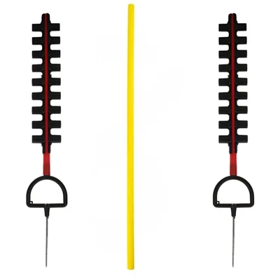 مانع تمرین فوتبال مدل پرشی میخ دار دو طرفه مجموعه 3 عددی