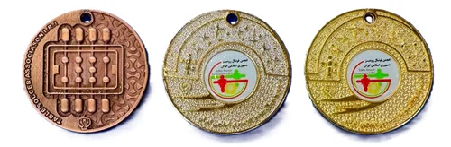 مدال قهرمانی فوتبال دستی بسته یک عددی